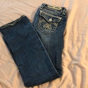 Rock Revival light wash boot cut jeans